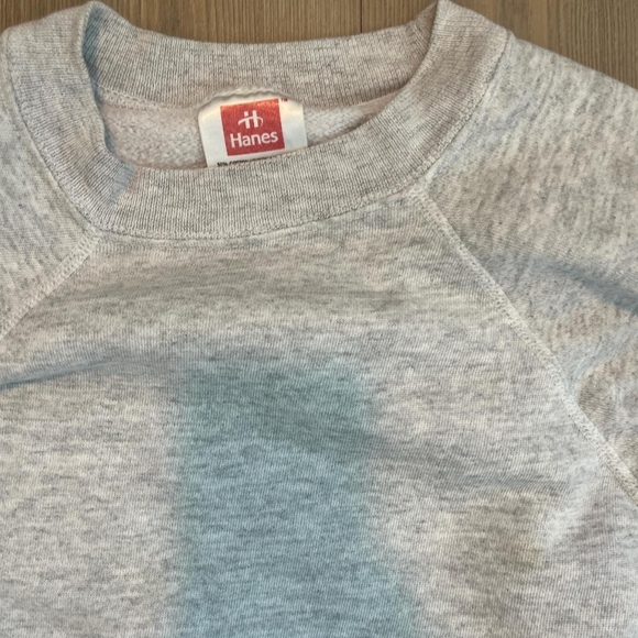 Hanes Crewneck Sweatshirt in Heather Gray - Picture 2 of 2